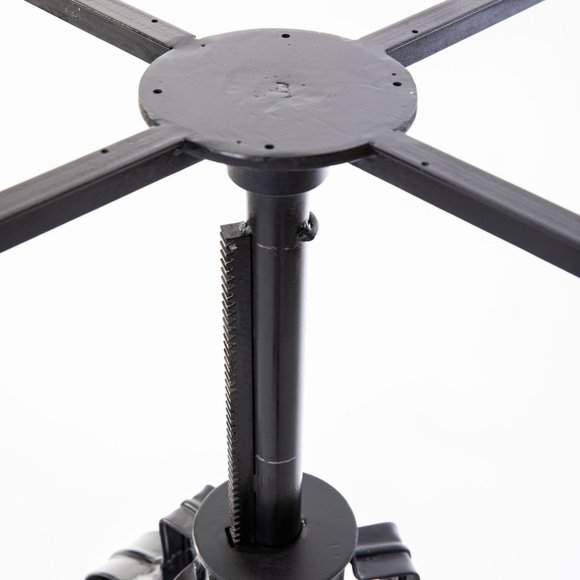 Stunning industrial cast iron crank-up coffee tabl - Picture 5 of 11